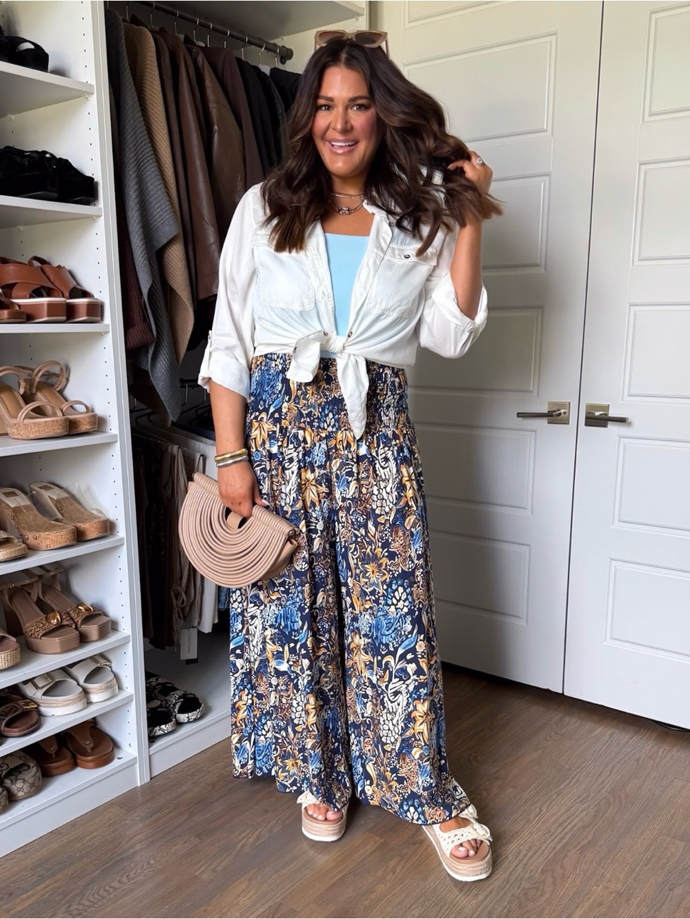 Chicme High Waisted Wide Leg Palazzo Pants